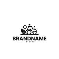 tractor logo design template vector