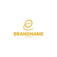 logo design with a curved arrow that suggests ease and efficiency vector