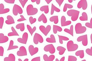 Modern abstract background with pink hearts. illustration on a white background. vector