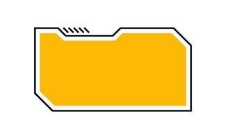 Futuristic element illustration. Colorful lower third overlay. vector