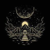 Luxurious illustration of a gateway to another dimension vector