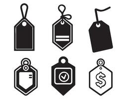 Price tag icon set design template. Price tag icon design template. vector