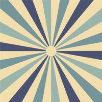 Retro sunburst background illustration vector
