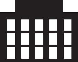 A black and white calendar icon on a white background vector