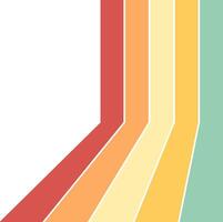 A colorful striped background with a white background vector