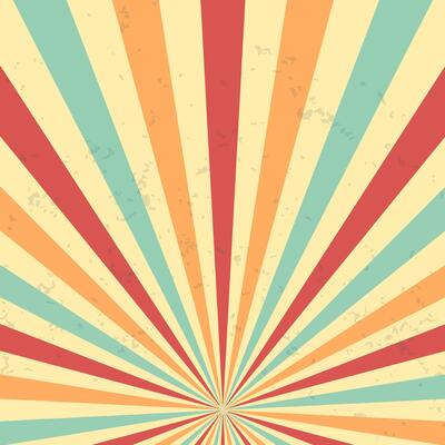 Retro background with sun rays illustration