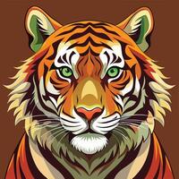 Tigger illustration on Solid background vector