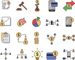 Finance and Economy Color Icon vector