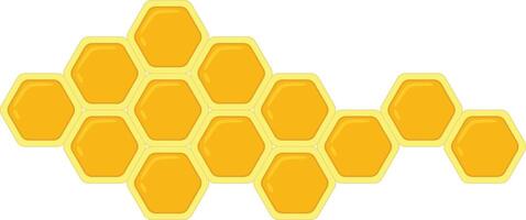 Bee House hexagonal in random pattern vector