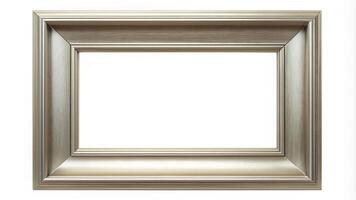 silver, gallery, home decor, contemporary, display, Silver frame with a sleek and modern design perfect for displaying paintings or pictures isolated on a clean white background photo
