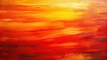 vibrant,abstract, flowing, flowing, forced perspective, brushstroke, expressionism, Abstract painting of a red and orange brushstroke background creating a forced perspective effect photo