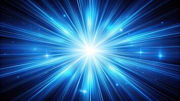 intense, electricity, A vibrant image of a blue light burst explosion captured from a tilted angle creating a dynamic and energetic background for various creative projects photo