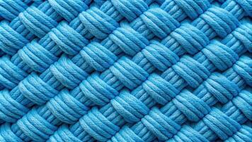 blue, cozy, textured,woolen, background, Woolen fabric with a beautiful blue braided pattern creating a cozy and textured background photo
