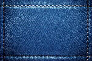 Blue leather texture background photo