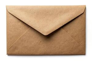 brown envelope, empty, business, office, filing, studio shot, document, isolate, Brown envelope with a blank front and back isolated on a white background with a shallow depth of field photo