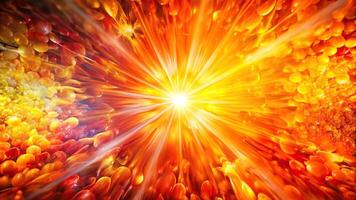 A vibrant and energetic stock photo featuring an eye level view of a background with orange yellow and red hues providing ample copy space for text or design elements, text, yellow, energetic