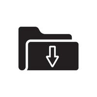 Essence of data transfer icon for digital download folders vector
