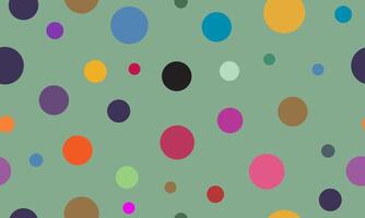 Colorful decorative abstract circles in seamless pattern background vector