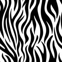 Monochrome Zebra Stripes Seamless Pattern vector