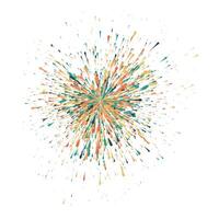 Abstract Explosive Burst Art. An Explosion of Color and Energy vector