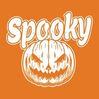 Halloween pumpkin design for print vector