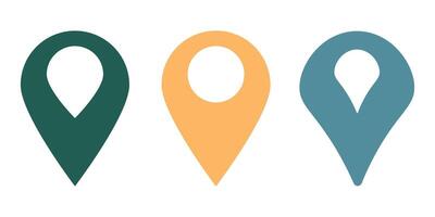 Location icon set vector