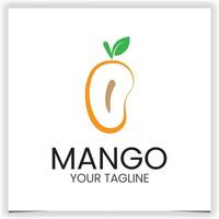 mango logo design template vector