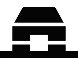 Rounded filled Temple Icon vector