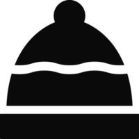 Rounded filled Beanie Icon vector