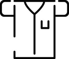 Rounded Stroke Clothes Icon vector