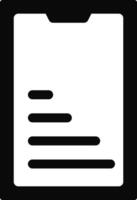 Rounded filled List Icon vector