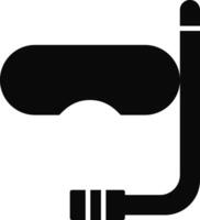 Rounded filled Diving Goggles Icon vector