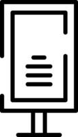 Rounded Stroke Standee Icon vector