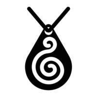 A glyph icon of taino snail vector