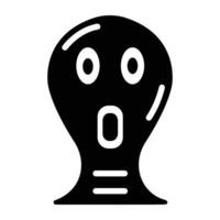 Petroglyph symbol of taino, solid icon vector