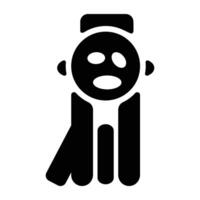 A filled style icon of opiyel guobiran vector