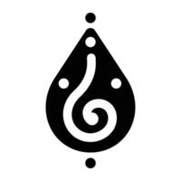 Filled style icon of spiral symbol vector