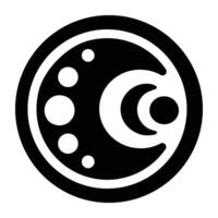 A filled icon of lorien symbol vector
