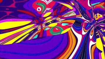 Abstract background colorful fluid and liquid psychedelic motion video