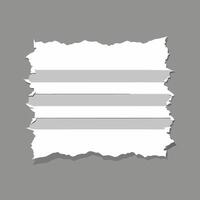 Rectangular Ripped paper. torn paper. Decoration and texture. vector