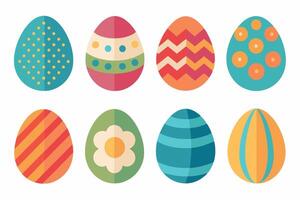 icon set egg with handrawn, egg characeter vector