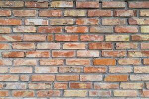 Close-Up of Rustic Brick Wall photo