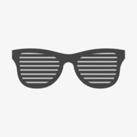 Shutter or latticed glasses. Hipster accessory vector
