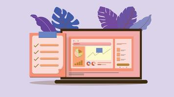 How to use a spreadsheet to track your business vector