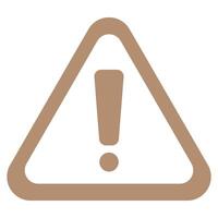 Triangular caution sign with an exclamation mark, indicating a general warning or potential hazard. vector