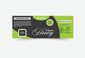 Creative label design template vector