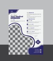 progress your medical flyer corporate design template vector