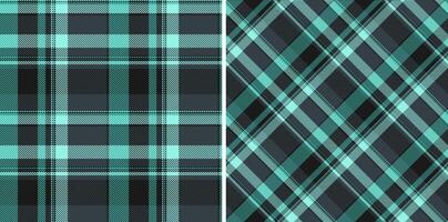 Check background plaid of textile texture seamless with a tartan pattern fabric. Set in dark colors. Eco friendly packaging ideas for products. vector
