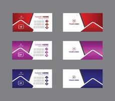 Corporate And Minimalize Business Card Design Template vector