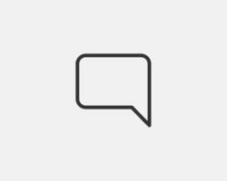 Chat icon design element. Talk bubble speech sign. Dialogue balloon. vector